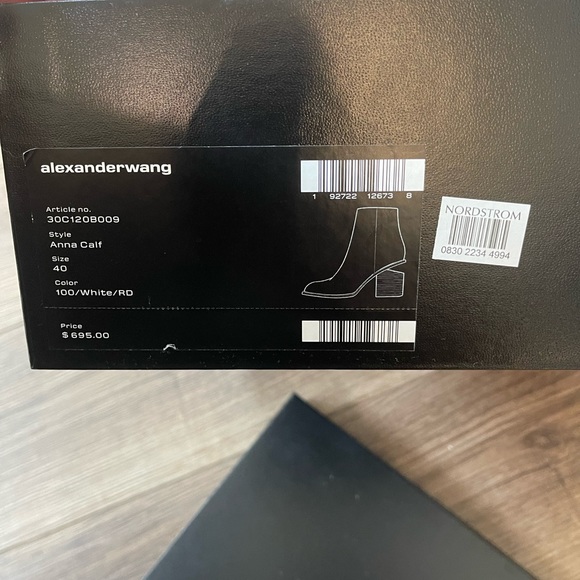 NIB! Alexander Wang White ‘Anna’ Bootie, size 40 - Picture 10 of 10